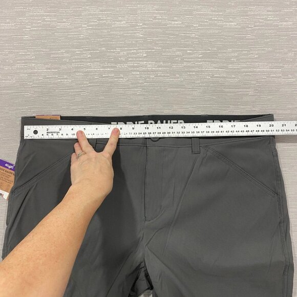 Eddie Bauer Fleece Lined Tech Pants Mens 40 x 30 Gray Water Repellent Insulated - Picture 9 of 13